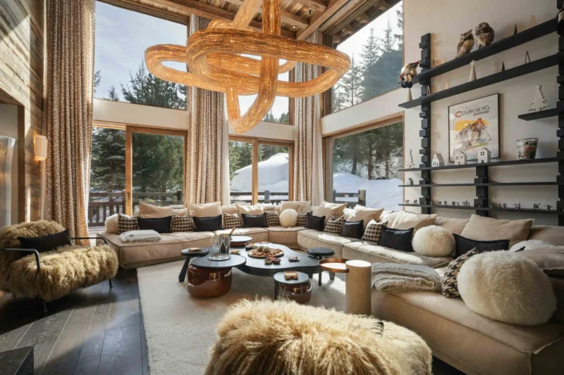 Chalet Yin & Yang, Courchevel 1850. Image c/o Luxury Chalet Company.
